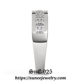 1.66ct Princess Cut Bridal Wedding Band Engagement Ring Diamond Simulated 925 Sterling Silver Anniversary Ring SKU:00143