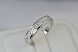 1.66ct Princess Cut Bridal Wedding Band Engagement Ring Diamond Simulated 925 Sterling Silver Anniversary Ring SKU:00143