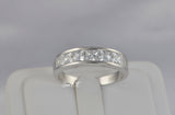 Men’s Wedding Band Engagement Ring Diamond Simulated 925 Sterling Silver Anniversary Ring SKU:00156