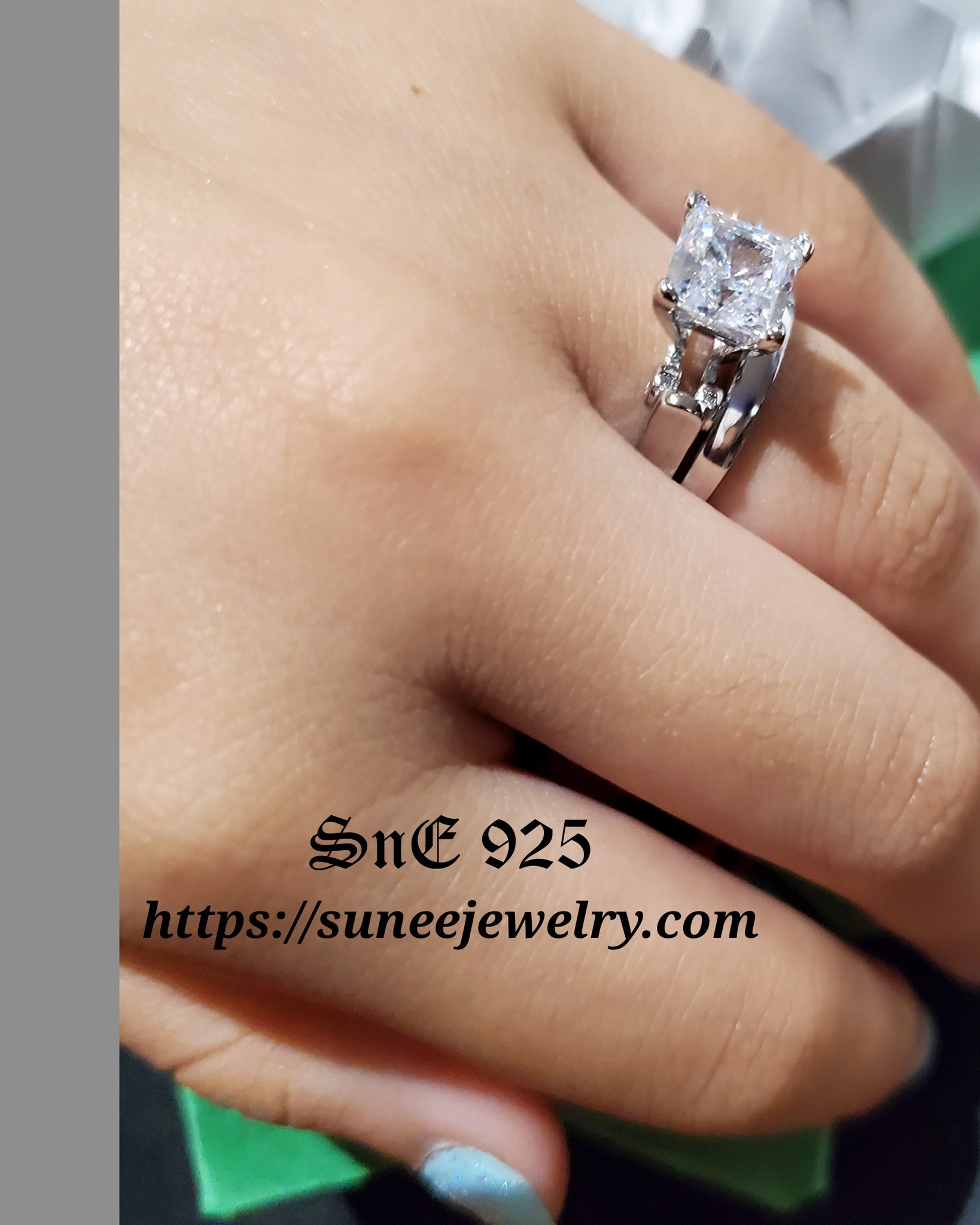 JPalace Princess Engagement Ring Set 925 Sterling Silver Rings for Women  Anniversary Wedding Rings Bridal Set Silver 925 Jewelry - OnshopDeals.Com