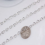 Stainless Steel Heart Link Chain: Jewelry Making Supplies (3.6x4.6mm)