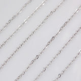 Hypoallergenic Stainless Steel O-Link Chain: Jewelry Making Supplies (2.0x2.5mm)