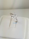 2.34ct Princess Cut Bridal Wedding Engagement Ring Diamond Simulated 925 Sterling Silver Anniversary Ring