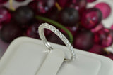 Sterling Silver Full Eternity Band: Simulated Diamond Promise Ring