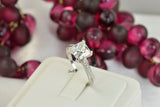 4.35ct Princess Cut Bridal Wedding Engagement Ring Diamond Simulated 925 Sterling Silver Anniversary Rings