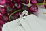 Pear Round Bridal Wedding Engagement Ring Diamond Simulated 925 Sterling Silver Anniversary Rings