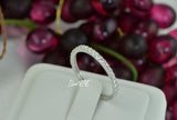 Sterling Silver Full Eternity Band: Simulated Diamond Promise Ring