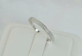 Halo Princess Cut Sterling Silver Wedding Ring Set: Simulated Diamond Anniversary