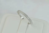 Princess Cut Sterling Silver Wedding Ring Set: Simulated Diamond Bridal Rings SKU 00164