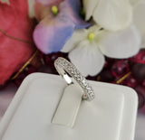Halo Cushion Cut Sterling Silver Bridal Ring Set: Simulated Diamond Anniversary Rings