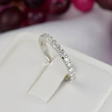 His Hers Sterling Silver Princess Cut Simulated Diamond Wedding Ring Set