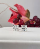 2 Carat 6mm Princess Cut Stud Earrings Diamond Simulated 925 Sterling Silver Prong Setting