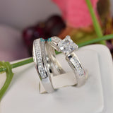 2.75ct Princess Cut Bridal Wedding Engagement Ring Diamond Simulated 925 Sterling Silver Anniversary Ring