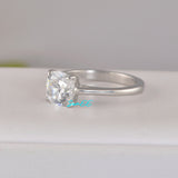 3ct Cushion Cut Bridal Wedding Engagement Ring Diamond Simulated 925 Sterling Silver Anniversary Ring