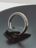 0.52ct Brilliant Cut Bridal Band Diamond Simulated 925 Sterling Silver Anniversary Rings