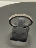 0.52ct Brilliant Cut Bridal Band Diamond Simulated 925 Sterling Silver Anniversary Rings