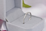 Princess Cut Sterling Silver Wedding Ring Set: Simulated Diamond Bridal Jewelry