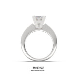 Princess Cut Sterling Silver Bridal Ring Set: 3.25ct Simulated Diamond