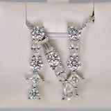 Real Moissanite "N" Diamond all Moissanite Initial Pendant 925 Sterling Silver