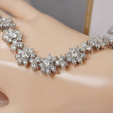 SunFlower MoissaniteTennis Bracelet 925 Sterling 7 inches