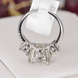 Moissanite 6ctw Round Brilliant Cut Engagement Ring 925 Sterling Silver Size 6, 7, 9 only