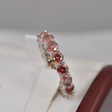 Full Eternity Moissanite Band Ring 925 Sterling NEW Size 9 only