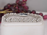 23.6 tcw Moissanite Tennis Bracelet, Marquise & Round Cut, Sterling Silver 7" and 7.5"