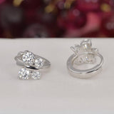 Moissanite Butterfly Huggies Earrings 925 Sterling Silver