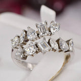 Moissanite Wrap around Wedding Band Women’s Ring Size 5 and 6 only