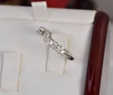 Open Wrap Enhancer Moissanite Ring 925 Sterling Silver Size 9 and 10 only