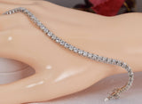 5.8ct Moissanite Tennis Bracelet 3mm Sterling Silver 6 and 7 inches only