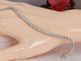 5.8ct Moissanite Tennis Bracelet 3mm Sterling Silver 6 and 7 inches only