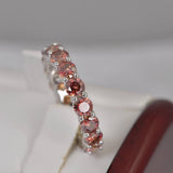 Full Eternity Moissanite Band Ring 925 Sterling NEW Size 9 only