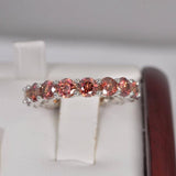 Full Eternity Moissanite Band Ring 925 Sterling NEW Size 9 only