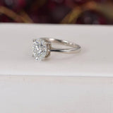 3.0ct Oval Cut Moissanite Engagement Ring size 9 only