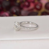 2.85ct Fully Iced Moissanite Oval Engagement Ring Size 6 only