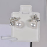 All Moissanite Earrings Natural Pearl 925 Sterling Silver