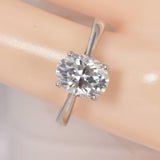 2.0ct Oval Cut Moissanite Engagement Ring size 6 only