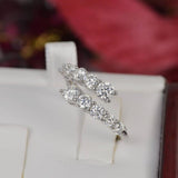 Moissanite Wrap around Wedding Band Women’s Ring Size 6 & 7 only
