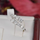 Moissanite Wrap around Wedding Band Women’s Ring Size 6 & 7 only