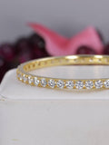 Full Iced All Moissanite 13.6 tcw Bangle 6.5"