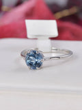 Genuine Natural Blue Sapphire Ring 925 Sterling Silver, sz 8