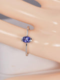 Marquise Cut Natural Tanzanite Ring Real 925 Sterling Silver sz 7