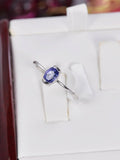 Marquise Cut Natural Tanzanite Ring Real 925 Sterling Silver sz 7