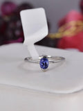 Marquise Cut Natural Tanzanite Ring Real 925 Sterling Silver sz 7