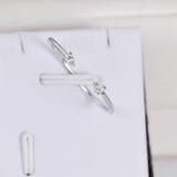 Moissanite Open Band Ring 925 Sterling Size 5, 6, 7, 8, and 9 only