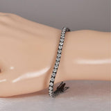Round Brilliant Cut Moissanite 5.5 ct Tennis Bracelet 925 Sterling