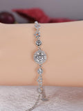 1ct Moissanite Bracelet 925 Sterling NWT 7"