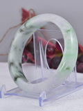 Certified Untreated Natural Grade A Genuine Jadeite Bangle Bracelet 58.37mm