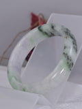 Certified Untreated Natural Grade A Genuine Jadeite Bangle Bracelet 58.37mm